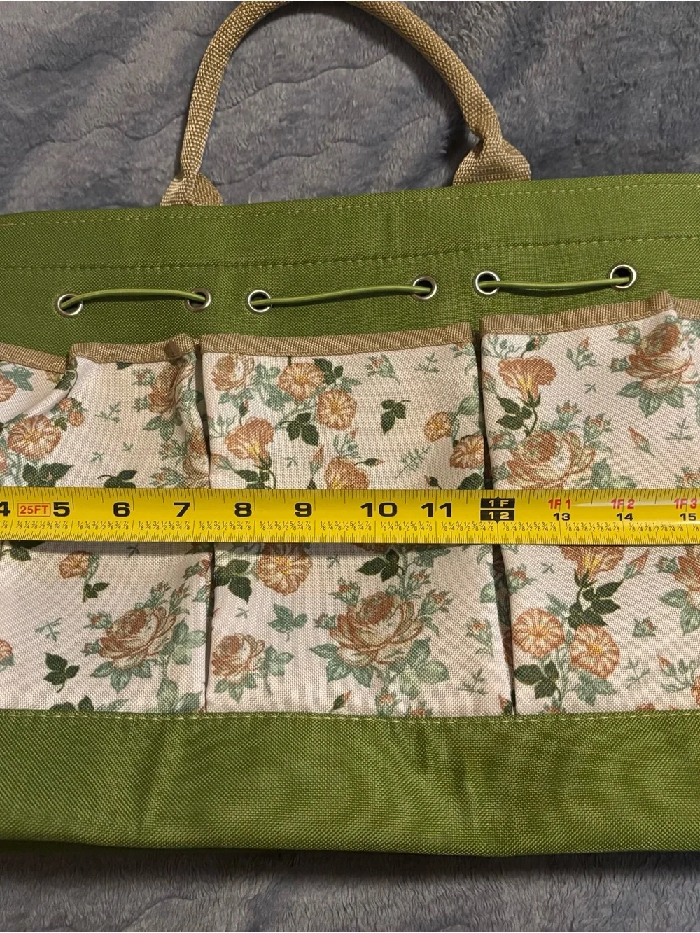 Gardening Tool Heavy Duty Canvas Bag Organizer. Multi-pockets. New!